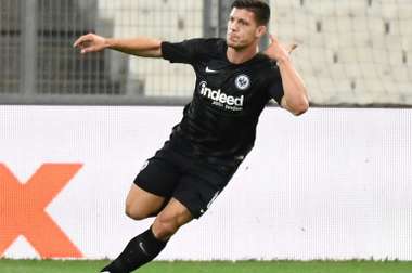 L'attaquant serbe de Francfort, Luka Jovic. AFP