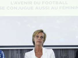La directrice générale de la Fédération française de football, Florence Hardouin, le 8 juin 2015 à Paris