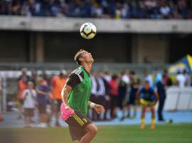 Cristiano Ronaldo had flashes of brilliance in the game. AFP