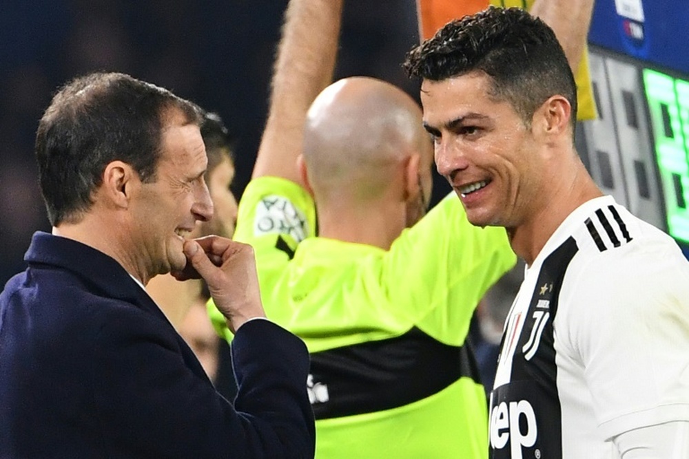 Allegri parla del futuro di Ronaldo. AFP