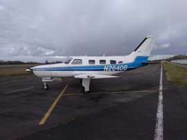 Photo de l'avion qui transportait Emiliano Sala. AFP