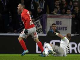 Les compos probables du match de Ligue 1 entre Brest et Amiens. AFP