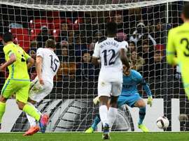 La défense de Tottenham et Lloris impuissants. AFP