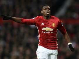 Paul Pogba if fifth on the list having played over 2500 minutes for United. AFP