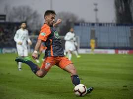 Andy Delort ne jouera pas face au PSG, Aguilar sera bien là. AFP
