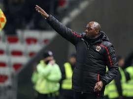 Patrick Vieira, ici lors de la réception de Bordeaux à l'Allianz Riviera. AFP