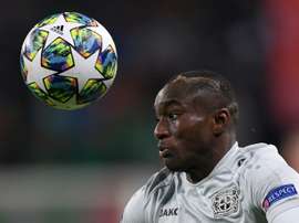 Nouveau but de Moussa Diaby avec le Bayer Leverkusen. AFP