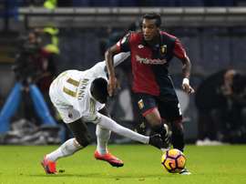 El Milan no pudo detener al Genoa. AFP