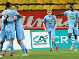 Les Messins ici en Coupe de France sur la pelouse de Monaco. AFP
