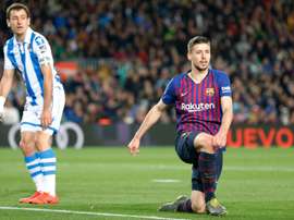 Barcelona's Lenglet discussed Griezmann's potential move to the Camp Nou. AFP
