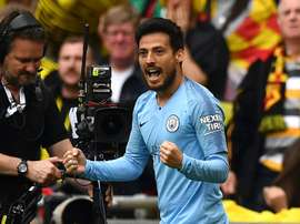 Homenagens a David Silva. AFP