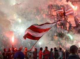 Des supporteurs du club africain en tribune lors du match amical face au PSG, le 4 janvier 2017. AFP