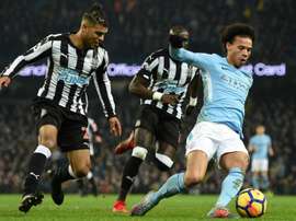 Yedlin tracks Leroy Sane. AFP