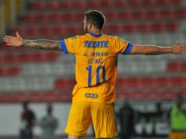 Gignac fête la reprise au Mexique par un doublé. AFP