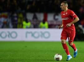Ribéry sérieusement touché à la cheville droite. AFP
