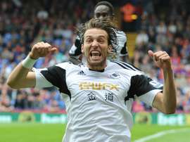 Miguel Pérez Cuesta, dit Michu, buteur avec Swansea City contre Crystal Palace. AFP