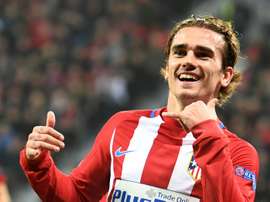 Griezmann marcó uno de los goles del Atlético. AFP