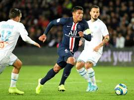 O capitão do PSG foi eleito o melhor jogador do mês. AFP