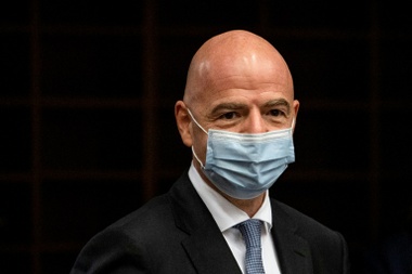 Infantino positivo al COVID. AFP
