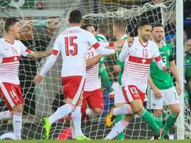 All to play for in the second leg. AFP