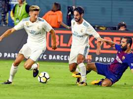 Marcos Llorente luta pelo seu espaço em Madrid. AFP