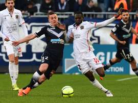 Les compos probables du match de Ligue 1 entre l'OGC Nice et Bordeaux. AFP