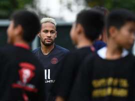 Neymar não estará no grupo do PSG que estreia pela Ligue 1 neste domingo. AFP