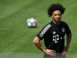 Leroy Sané à nouveau touché au genou. AFP