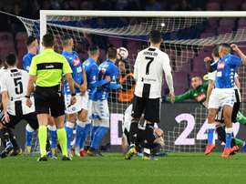 A Juventus vence o Napoli. AFP