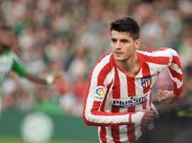Morata anuncia que deja las redes sociales. AFP