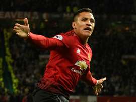 Alexis Sánchez llegó al United en enero de 2018. AFP