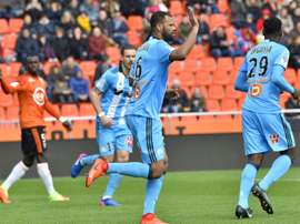 Le capitaine de l'OM Rolando a ouvert la voie du large succès marseillais à Lorient. AFP