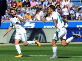 Dani Ceballos, a estrela da partida. AFP