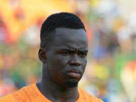 L'international ivoirien Cheick Tioté lors d'un match contre la Guinée à la CAN. AFP