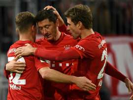 Lewandowski anotó un doblete. AFP