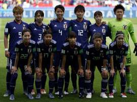 Les Japonaises lors du match-nul 0-0 face aux Argentines au Parc des Princes. AFP