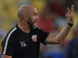 Felix Sanchez lors du match nul 2-2 face au Paraguay. AFP