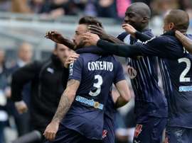 Les Bordelais regroupés autour de Diego Contento. AFP