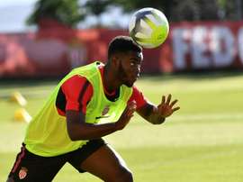 Le défenseur Jordy Gaspar à l'entraînement à Monaco. AFP