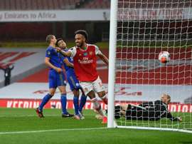 Les compos officielles du match de Carabao Cup entre Leicester et Arsenal. AFP
