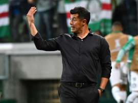 Almirón espera que el Elche dé la talla en Primera. AFP