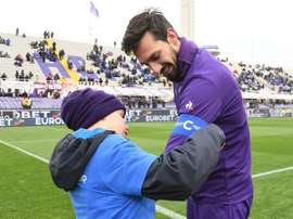 El recuerdo de Astori sigue muy presente en Florencia. AFP