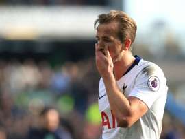 Harry Kane, buteur mais défait face à Burnley. AFP