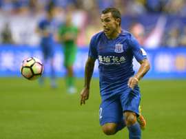 L'attaquant argentin de Shanghai Shenhua Carlos Tevez le 21 juin 2017 à Shanghai. AFP