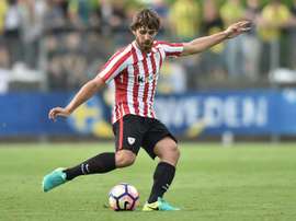 Yeray Alvarez, sous le maillot de l'Athletic Bilbao, contre Nantes en match davant-saison. AFP