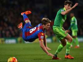 Patrick Bamford, le 23 novembre 2015 sous le maillot de Crystal Palace face à Sunderland. AFP
