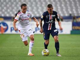 Verratti blessé et presque forfait contre l'Atalanta. AFP