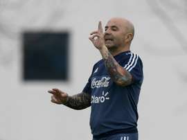 Sampaoli tiene dos dudas para confeccionar el once. AFP/Archivo