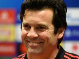 Solari, en conférence de presse avant le match de phase de groupes. AFP