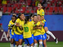 Au Brésil, le foot féminin cartonne à la télé. AFP